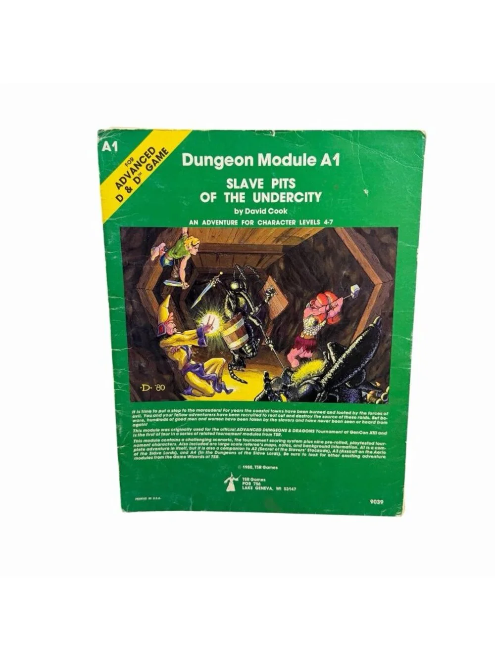 AD&D Advanced Dungeons and Dragons Module A1 Slave Pits of the Undercity TSR9039